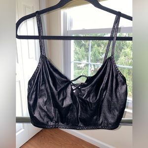Leather tank top